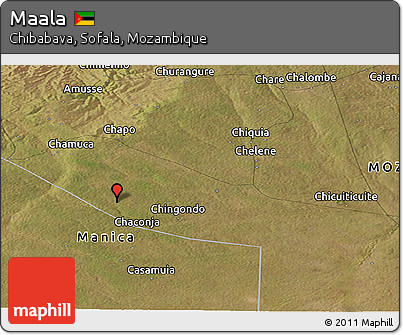 Satellite Panoramic Map of Maala