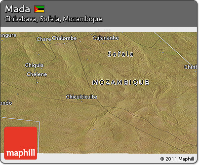 Satellite Panoramic Map of Mada