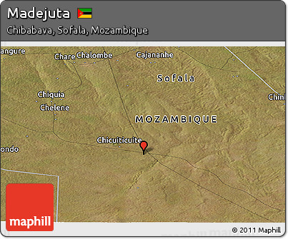 Satellite Panoramic Map of Madejuta