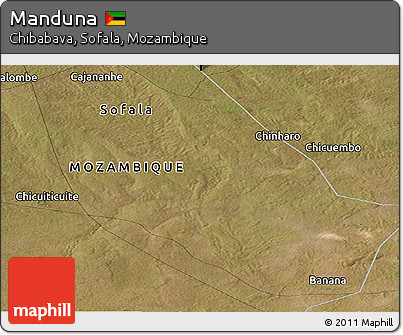 Satellite Panoramic Map of Manduna