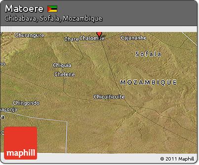 Satellite Panoramic Map of Matoere