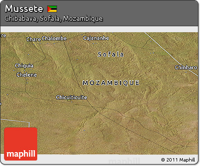Satellite Panoramic Map of Mussete
