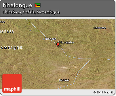 Satellite Panoramic Map of Nhalongue