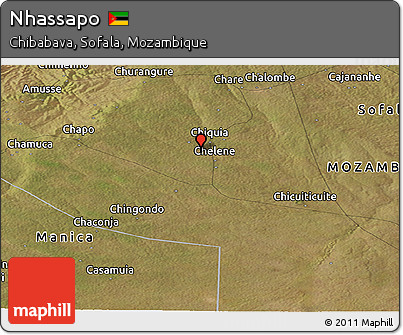 Satellite Panoramic Map of Nhassapo