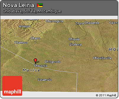 Satellite Panoramic Map of Nova Leiria