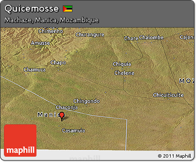 Satellite Panoramic Map of Quicemosse