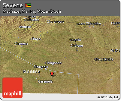 Satellite Panoramic Map of Sevene
