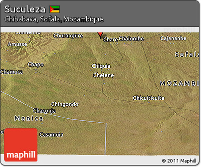 Satellite Panoramic Map of Suculeza