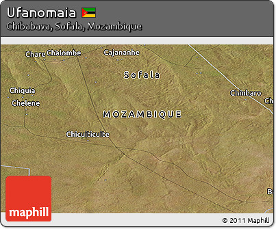 Satellite Panoramic Map of Ufanomaia