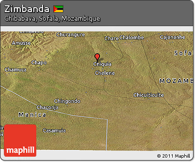 Satellite Panoramic Map of Zimbanda