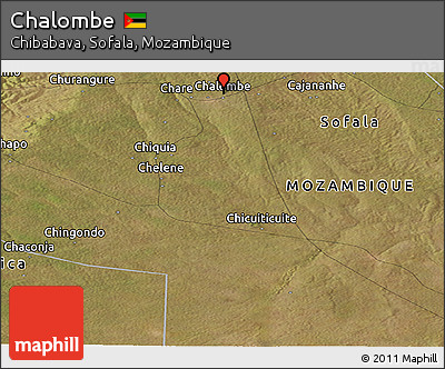 Satellite Panoramic Map of Chalombe