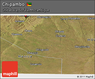 Satellite Panoramic Map of Chipambo