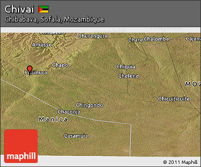 Satellite Panoramic Map of Chivai