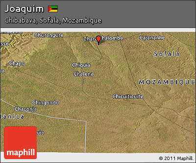 Satellite Panoramic Map of Joaquim