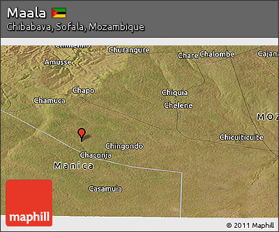 Satellite Panoramic Map of Maala