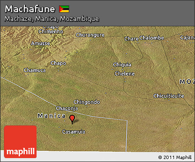 Satellite Panoramic Map of Machafune