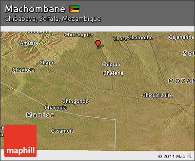Satellite Panoramic Map of Machombane