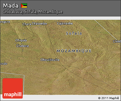Satellite Panoramic Map of Mada