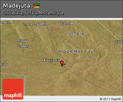 Satellite Panoramic Map of Madejuta