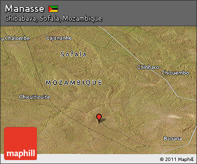 Satellite Panoramic Map of Manasse