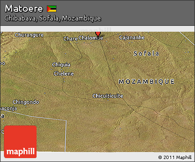 Satellite Panoramic Map of Matoere