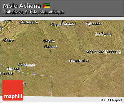 Satellite Panoramic Map of Moio Achena