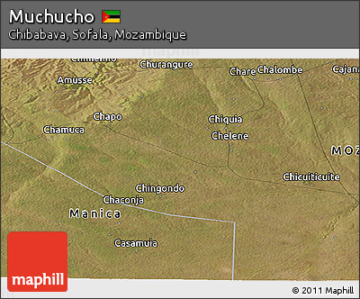 Satellite Panoramic Map of Muchucho