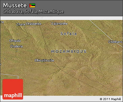 Satellite Panoramic Map of Mussete