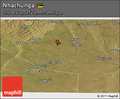 Satellite Panoramic Map of Nhachunga