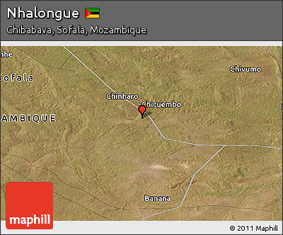 Satellite Panoramic Map of Nhalongue