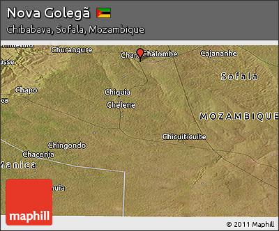 Satellite Panoramic Map of Nova Golegã