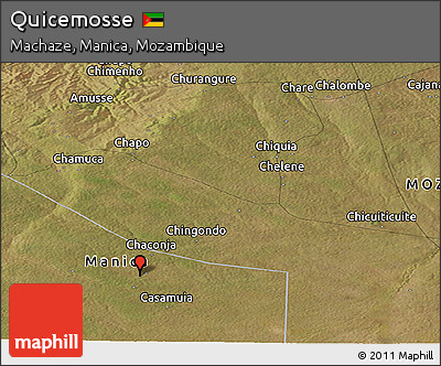 Satellite Panoramic Map of Quicemosse