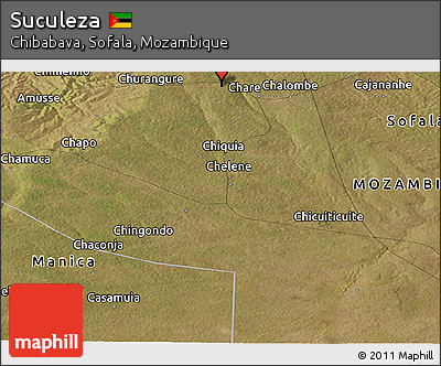 Satellite Panoramic Map of Suculeza