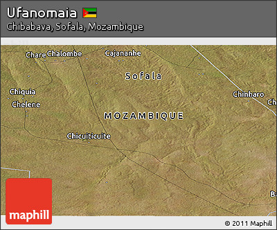 Satellite Panoramic Map of Ufanomaia