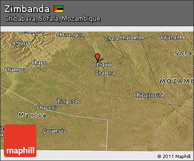 Satellite Panoramic Map of Zimbanda