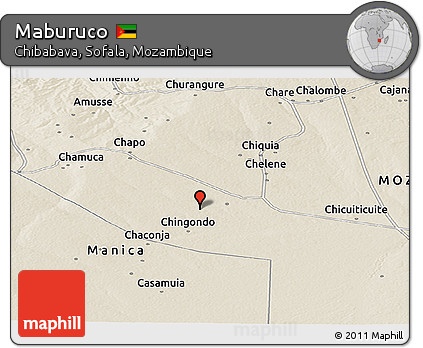 Shaded Relief Panoramic Map of Maburuco