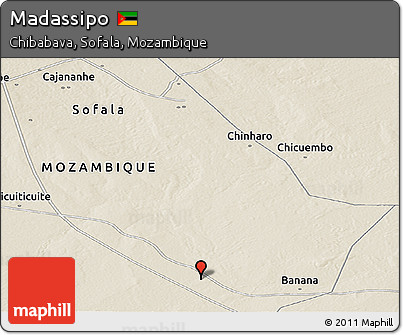 Shaded Relief Panoramic Map of Madassipo