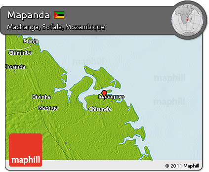 Physical 3D Map of Mapanda