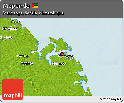 Physical 3D Map of Mapanda