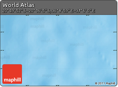 Shaded Relief Map of the Area around 20° 32' 59" S, 36° 37' 30" E