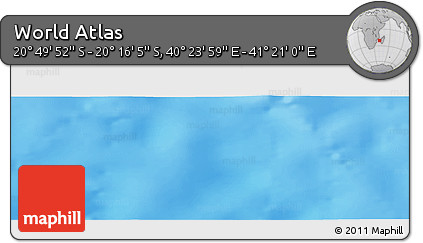 Physical Panoramic Map of the Area around 20° 32' 59" S, 40° 52' 30" E