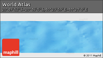 Physical Panoramic Map of the Area around 20° 32' 59" S, 40° 52' 30" E