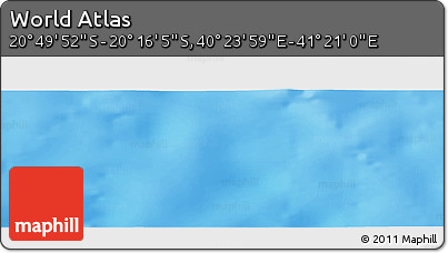 Physical Panoramic Map of the Area around 20° 32' 59" S, 40° 52' 30" E