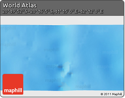 Physical 3D Map of the Area around 20° 32' 59" S, 41° 43' 30" E