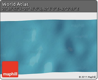 Satellite 3D Map of the Area around 20° 32' 59" S, 42° 34' 30" E