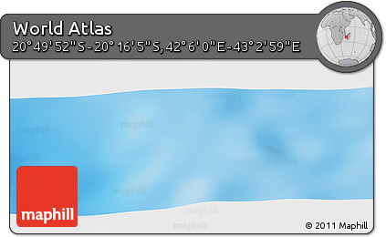 Physical Panoramic Map of the Area around 20° 32' 59" S, 42° 34' 30" E