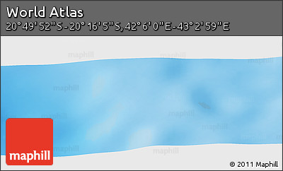 Physical Panoramic Map of the Area around 20° 32' 59" S, 42° 34' 30" E