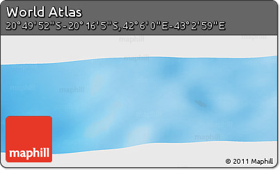 Physical Panoramic Map of the Area around 20° 32' 59" S, 42° 34' 30" E