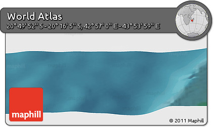 Satellite Panoramic Map of the Area around 20° 32' 59" S, 43° 25' 29" E