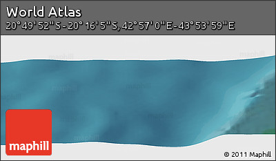 Satellite Panoramic Map of the Area around 20° 32' 59" S, 43° 25' 29" E